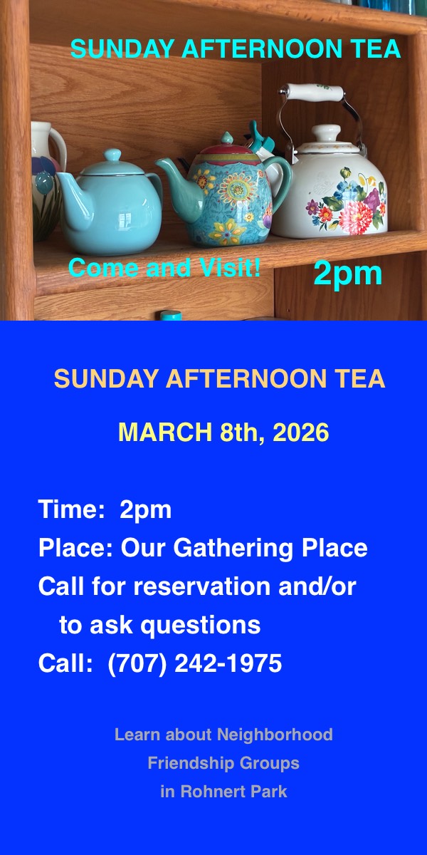 SUNDAY AFTERNOON TEA